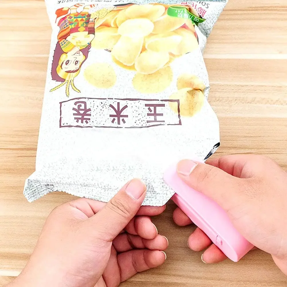 Portable Sealing Tool Heat Mini Handheld Plastic Bag Impluse Sealer Organizer Kitchen Accessories Tools mini sealer plastic bag sealer
