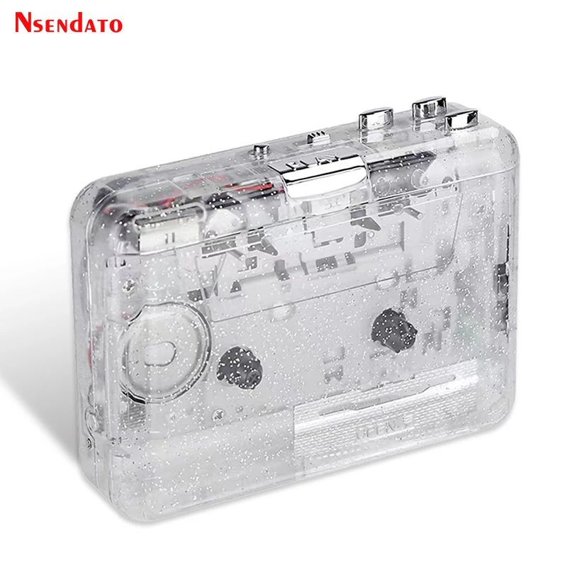 Portatile Trasparente Usb Cassette Tape Music Audio Player Recorder To Mp3 Pc Player Converter Cassette Recorder Player Usb Mp3