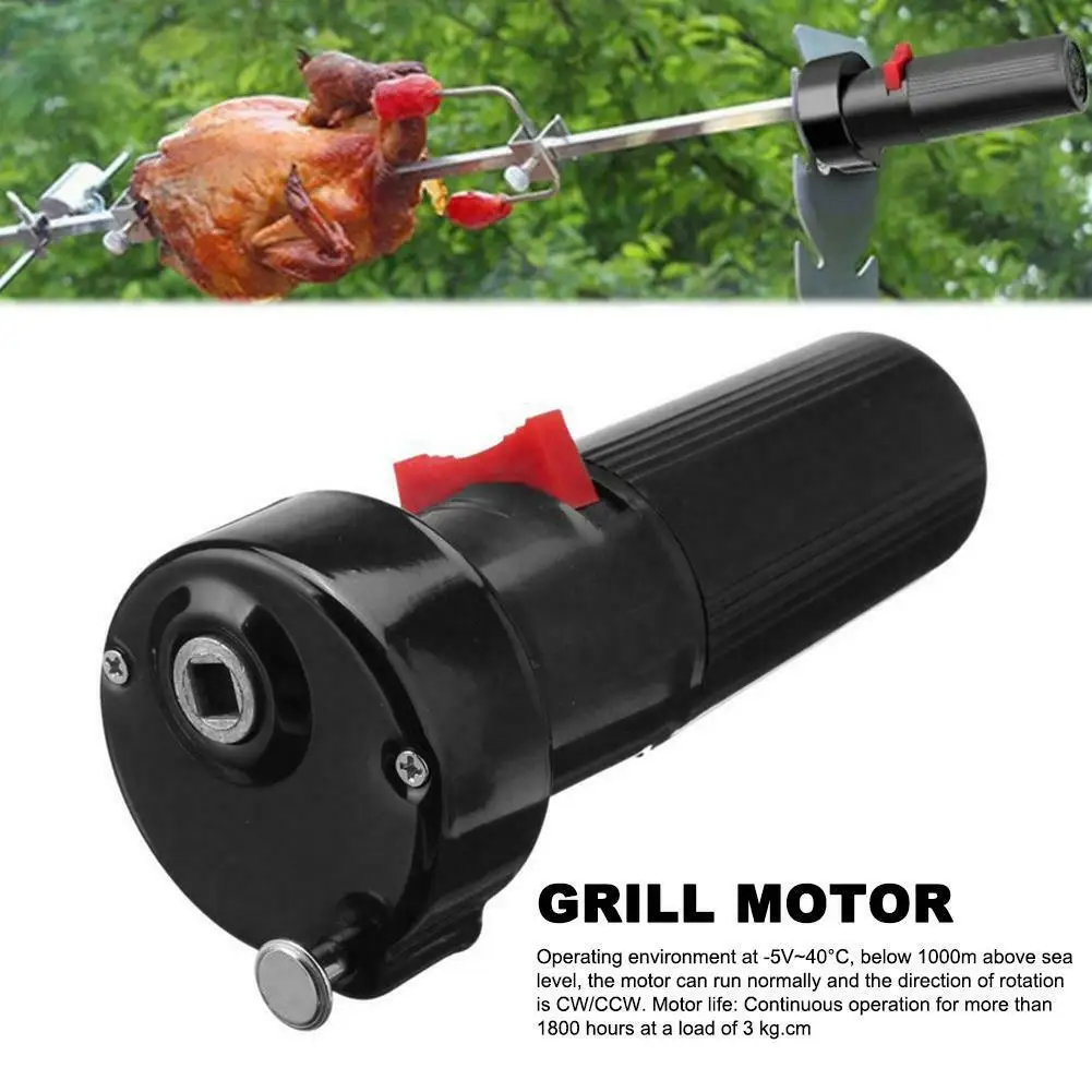 Grelha Elétrica Motor Assadeira Elétrica 1.5v Resíduos Bateria para Churrasco Wwo66