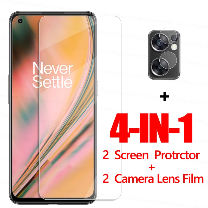 Vetro 4 In1 Per Oneplus Nord Ce 2 5G Vetro Temperato Oneplus Nord Ce 2 5G Pellicola Protettiva Per Schermo Oneplus Nord Ce 2 5G
