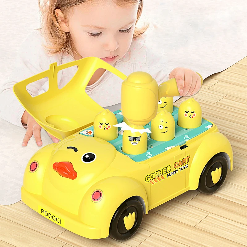 

Children Early Educational Toy Toys for Baby 1 2 3Y Boys Girls Whack A Mole Game Kids Development Interactive Inertia Car Toy