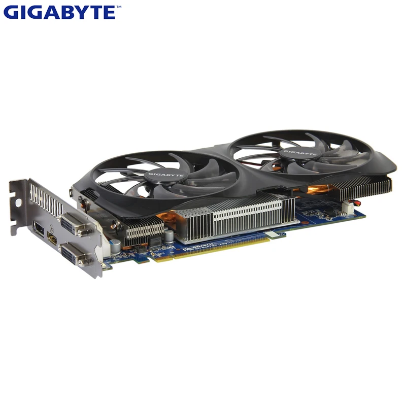 Gigabyte Video Card Original GV-N660OC-2GD GDDR5 Graphics Cards for nVIDIA Geforce GTX 660 GTX660 2G Hdmi Dvi game Used graphics card for desktop