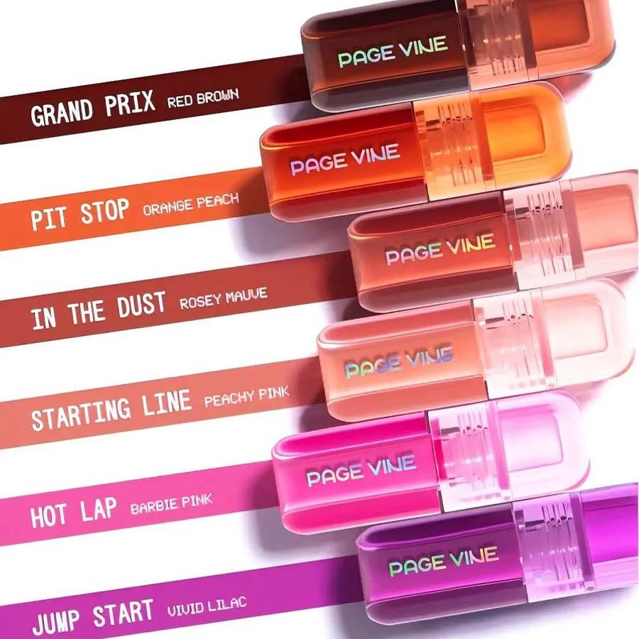 Liquid Blush Page Vine Blush Liquid Rouge Matte Lips Cheeks Natural Highlighter Lip Gloss Blusher Nourishing Antler-shaped Brush Head Makeup