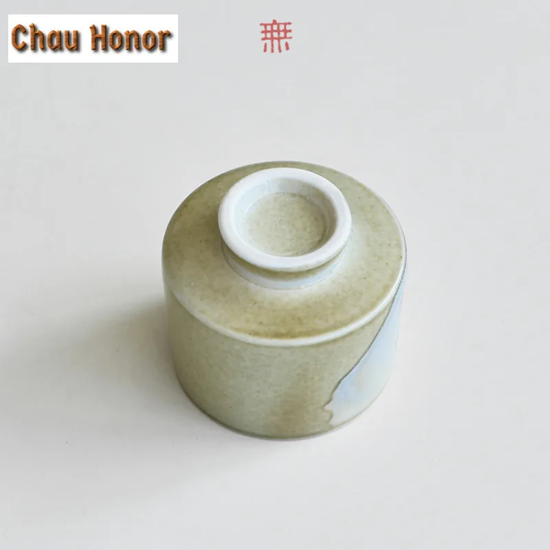 100ml Creative Oracle Bone Heart High Foot Teacup Elegant Tea Bowl Mug Tea-tasting Smelling Cup Jianzhan Master Cups Tea Items