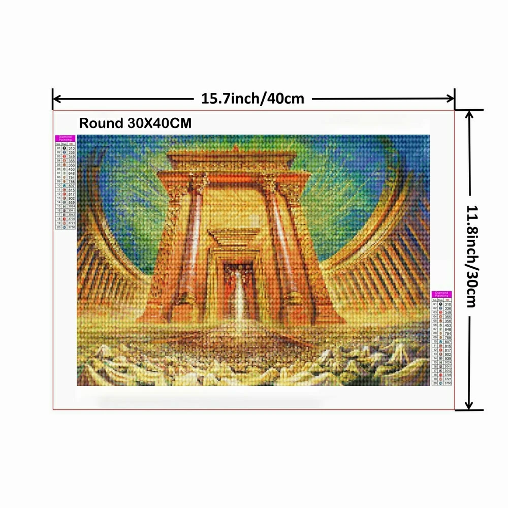 Wailing Wall Jerum 다이아몬드 페인팅, 5D 풀 드릴 키트, 크로스 스티치 다이아몬드 모자이크, 유대인 기독교 홈 데코, DIY 선물