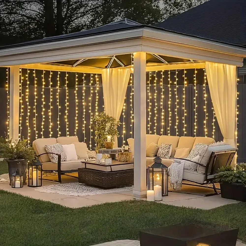 LED Curtain Light Plastic String Lights for Christmas Decorations