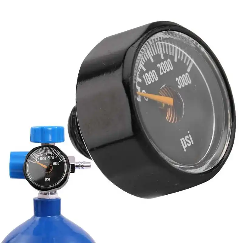 Paintball Air Pressure Gauge 3000/6000psi Alloy Mini Micro Manometer 1/8NPT Threads Air Fill Station Accessories pressure gauge