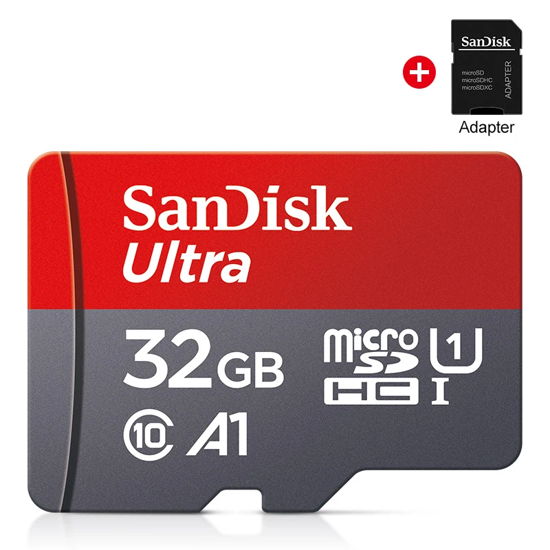 כרטיס זיכרון SanDisk Ultra MicroSDXC UHS-I 64G 128G 256G 512G C10 U1 A1 Full HD 100MB/s למצלמה ולטלפון