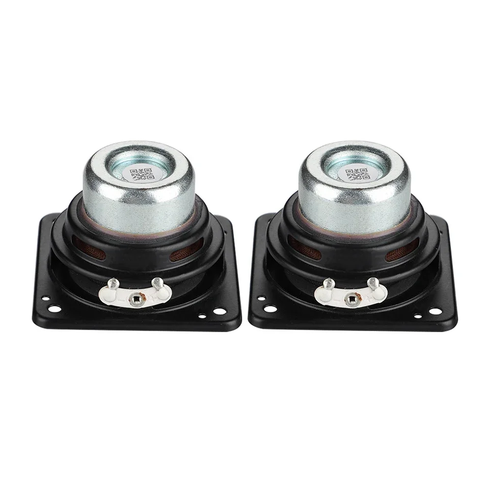 2Pcs 2 Inch 4 Ohm 6W Full Range Audio Speaker 52mm Neodymium Magnetic DIY Bluetooth Home Amp Speakers Hifi Sound Stereo
