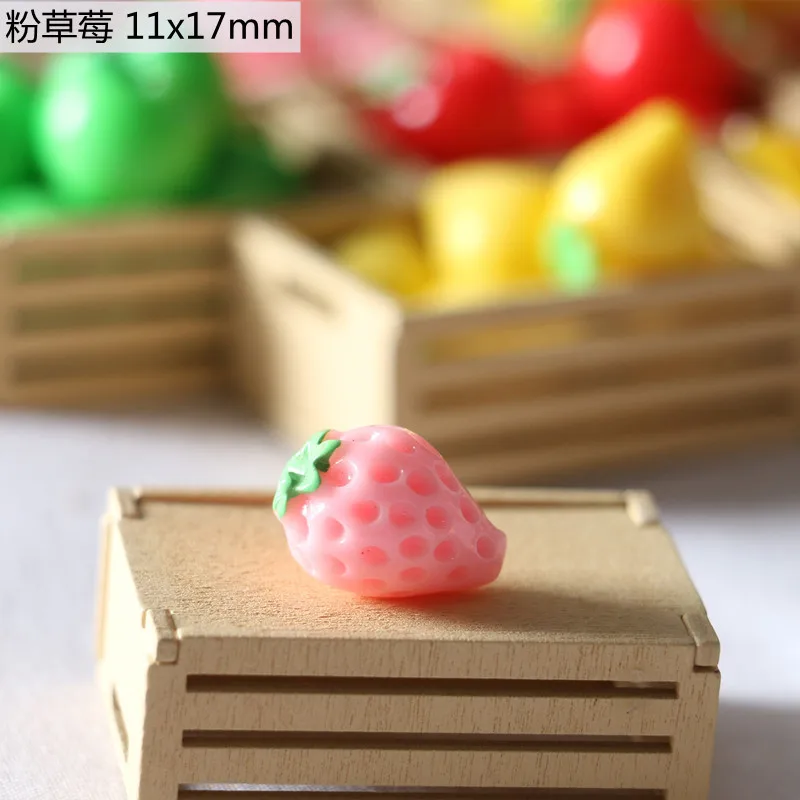 1/6 1/12 Scale Mini Simulation Fruit Plate Wooden Frame Grape Banana Strawberry Apple Dollhouse Kitchen Decoration Toys 6