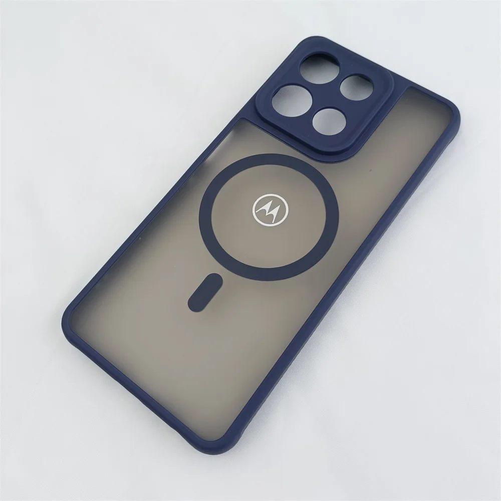Magnetic Charging Matte Clear Shockproof Case with Frosted Shell