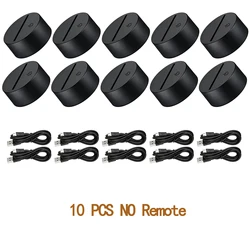 Multi-Color LED Light Base Display Stand with Remote Control - Set of 5/10/15 (10- NO Remote -Black)