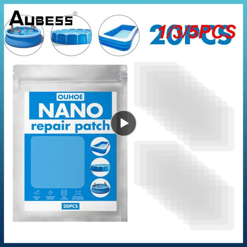 1/3/5 Pz Nano Riparazione Patch Piscina Water Pad Tenda Impermeabile Adesivo Speciale Anello Di Nuoto All'Aperto Riparazione Patch