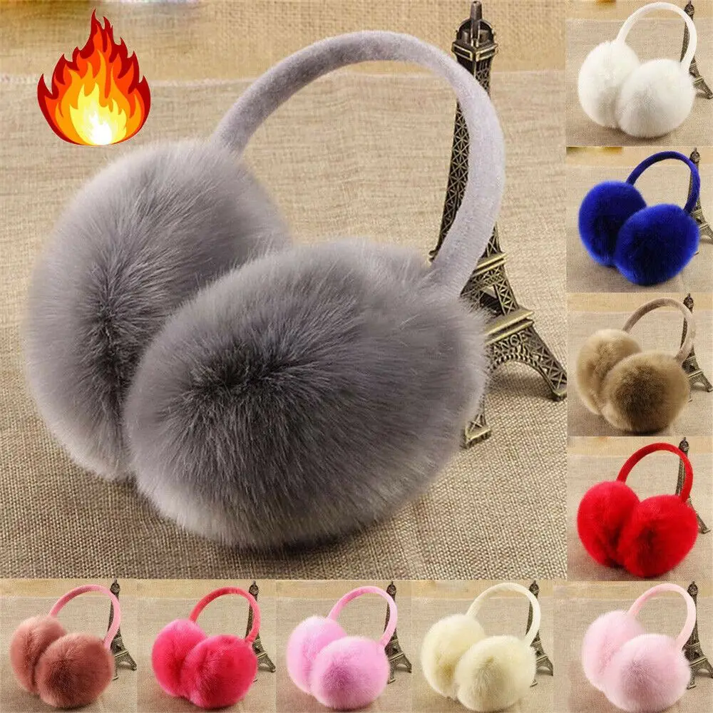 Casual Fluffy Soft Warm Earflaps  Ear Warmer Ear Muffs