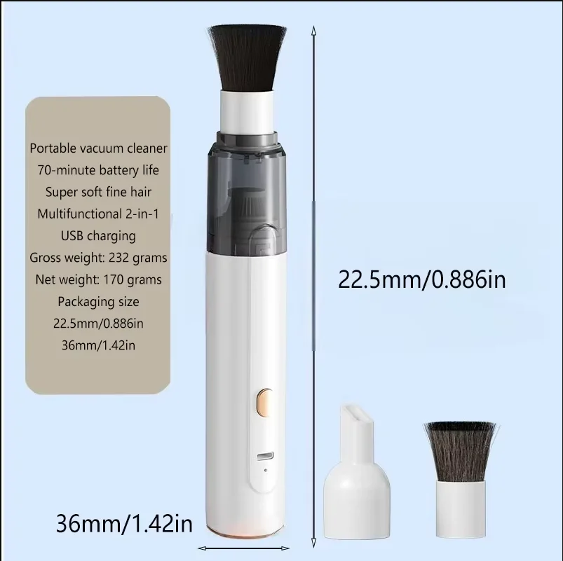 Compact 3-in-1 Handheld Vacuum Cleaner with Strong Suction