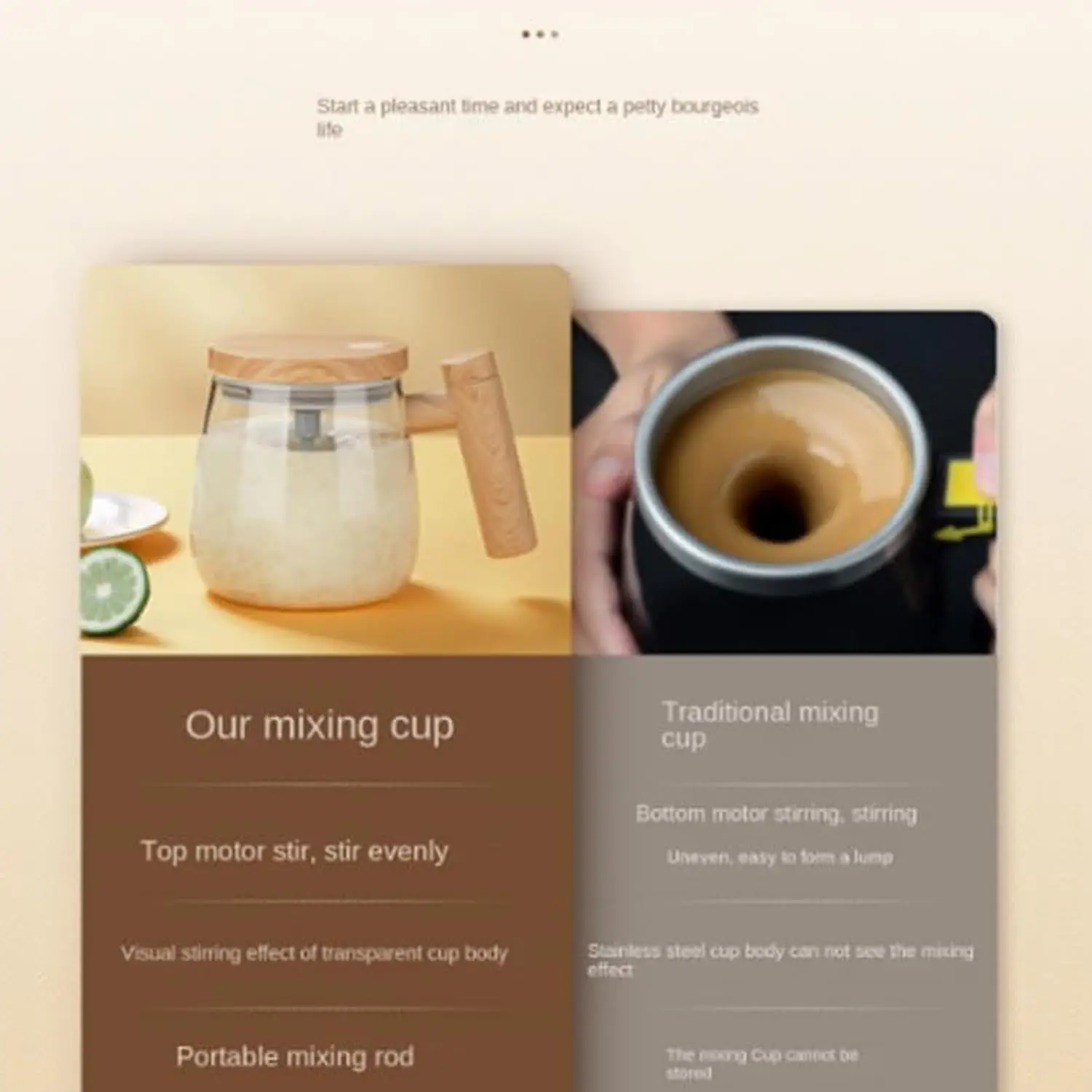 휴대용 믹서기 자체 교반 커피 머그잔, 전기 우유 단백질 분말 혼합 컵, 가정 사무실 체육관용 유리 머그잔, 400ml