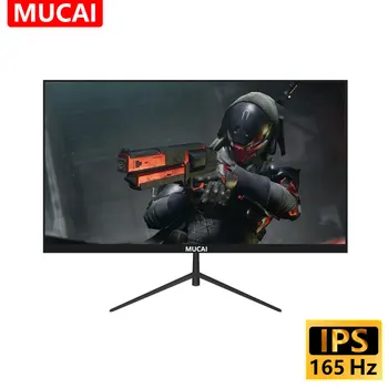 MUCAI-24 인치 모니터 144Hz IPS 디스플레이 FHD 165Hz 데스크탑 게임용 컴퓨터 화면, PC 평면 패널 HDMI 호환, DP