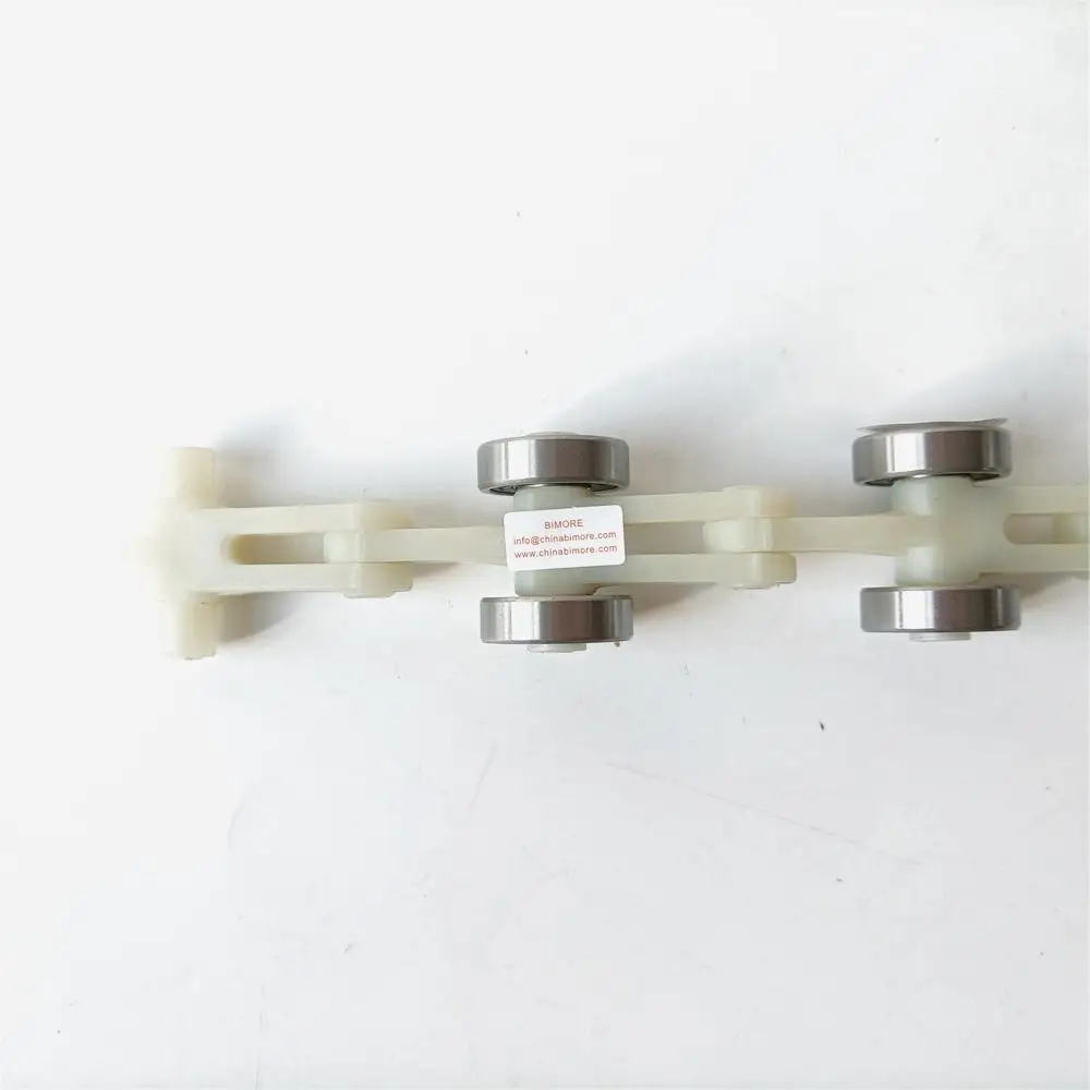 Escalator Handrail Curved Guide Rail Newel Chain Double Fork 17 Pairs of Bearing 609RS