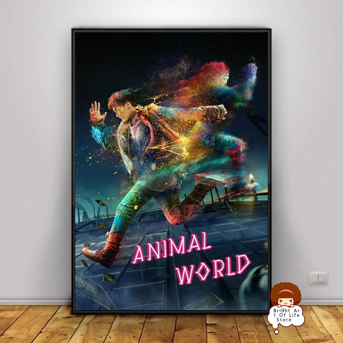 

Animal World (2018) Movie Poster Cover Photo Canvas Print Wall Art Home Decor (Unframed)