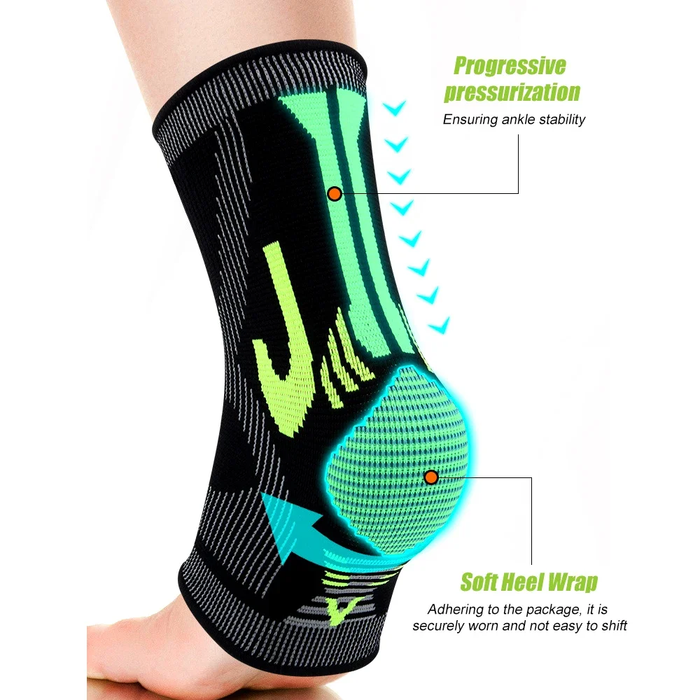 1Pcs Achilles Tendon Support Brace Plantar Fasciitis Sock Ankle Compression Sleeve For Running Tendonitis and Flat Feet Relief ankle support compression socks ankle straps fitness ankle straps ankle support brace