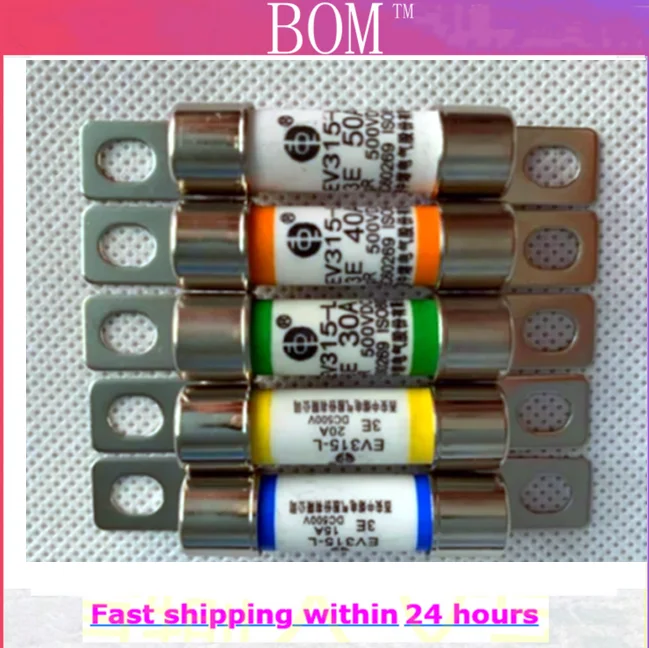 High-Performance Tube Fuse - 500VDC, 10A-50A Range, Premium Fuse Accessories
