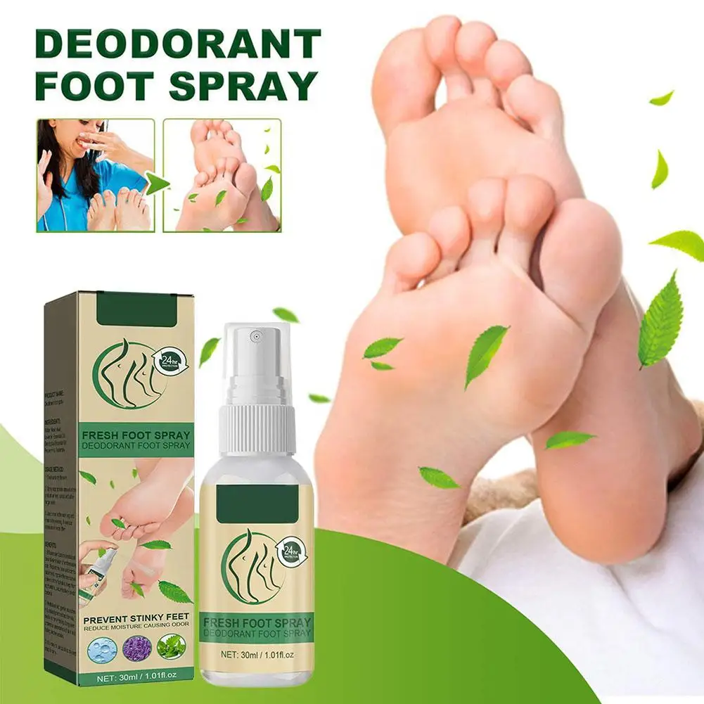 Foot Spray Shoe Odor Remover For Sweaty Feet Natural Shoe Deodorizer And Foot Spray Long-Lasting Smelly Feet Odor Neutraliz H6Q9 foot odor remover