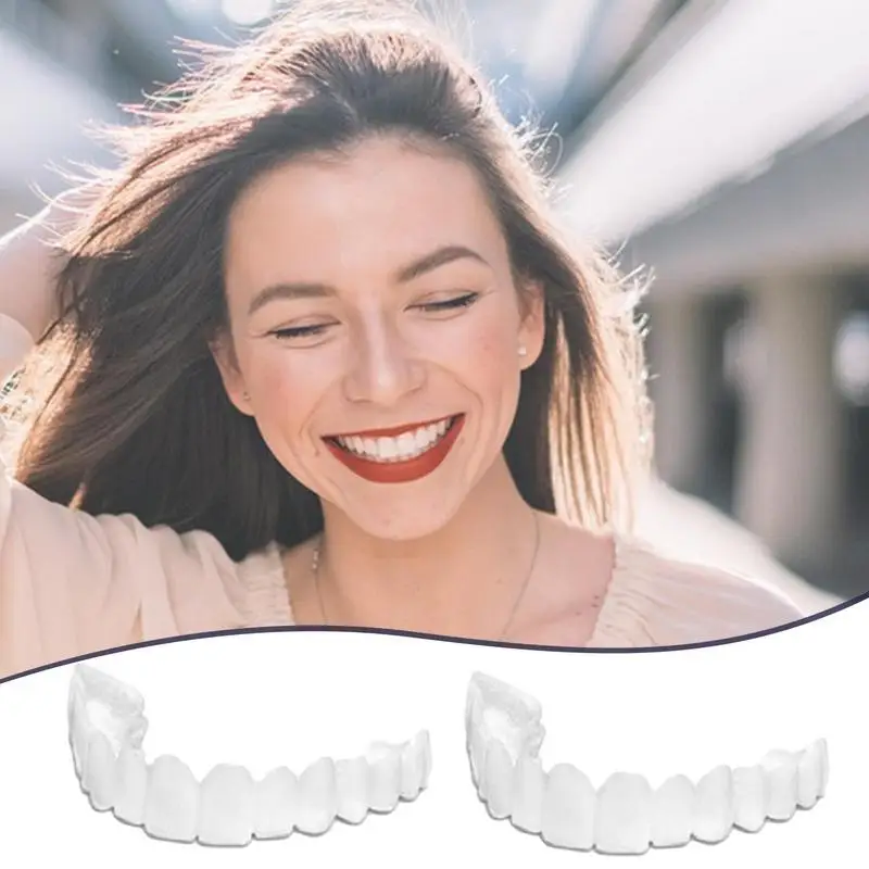 

Teeth Veneers Fake Teeth Braces Instant Perfect Smile Veneers For Teeth Whitening Temporary Smile Dentures For Men Women