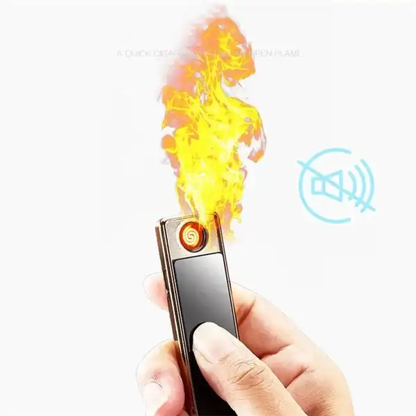 Flameless Electric Plasma Arc Lighter Metal Windproof Waterproof USB Rechargeable Dual Arc Lighter Creative Gift Silent for electric arc igniter