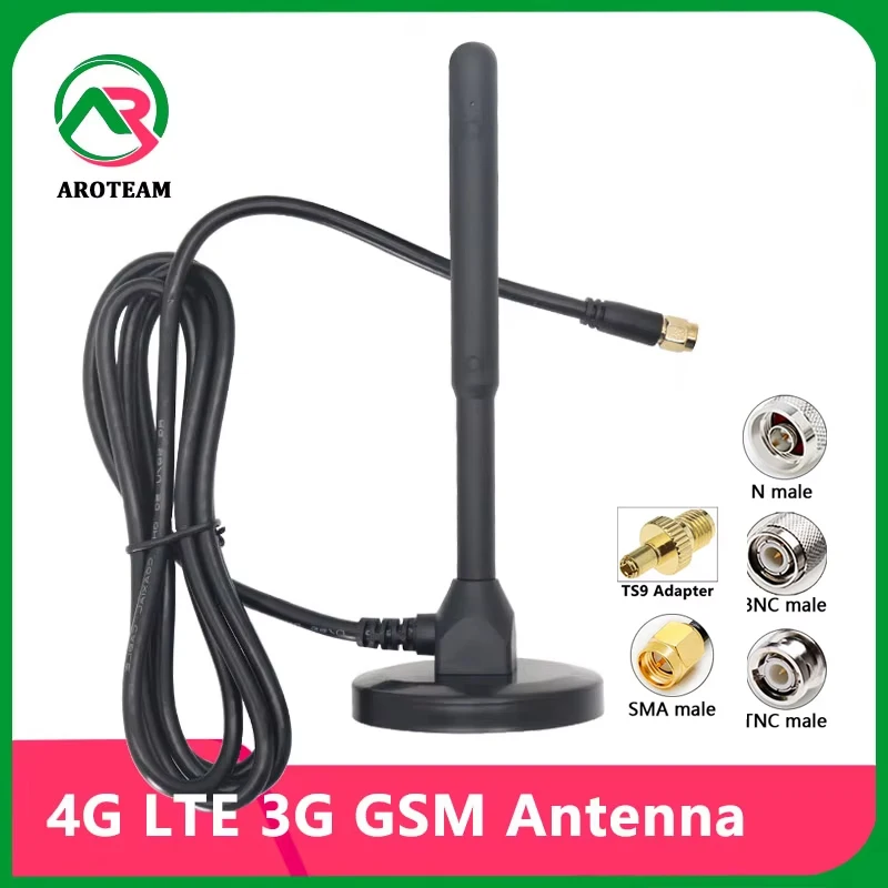 고출력 12dbi WiFi 라우터 안테나 SMA TS9 N TNC BNC 남성형 신호 증폭기 (4G LTE 3G GSM 실내외 방수)
