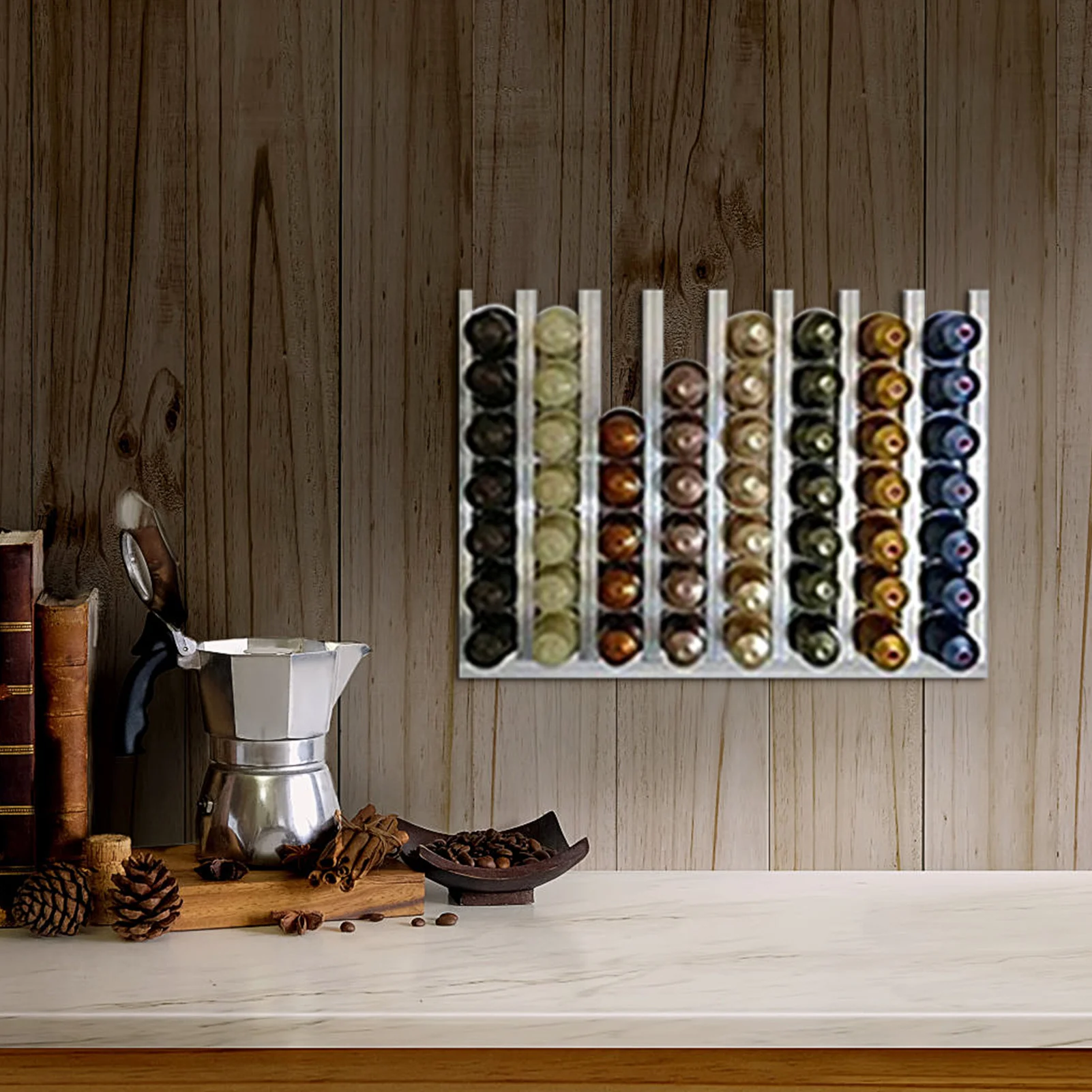 Nespresso Vertuo Capsule Pod Wall Holder Rack Dispenser organizer