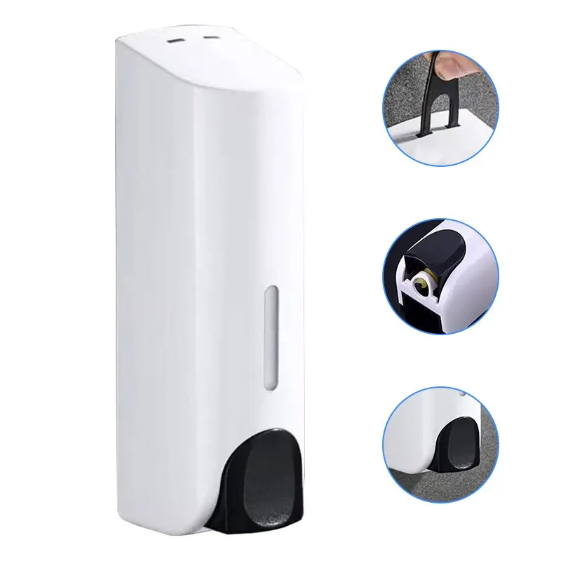 Manual Press Soap Dispenser Bathroom Wall-mounted Shampoo Body Wash Dispenser Bottle Soap Box Hotel-style Bathroom Facilities soap dispenser soap pump shower dispenser soap dispenser head wall mounted dispenser
