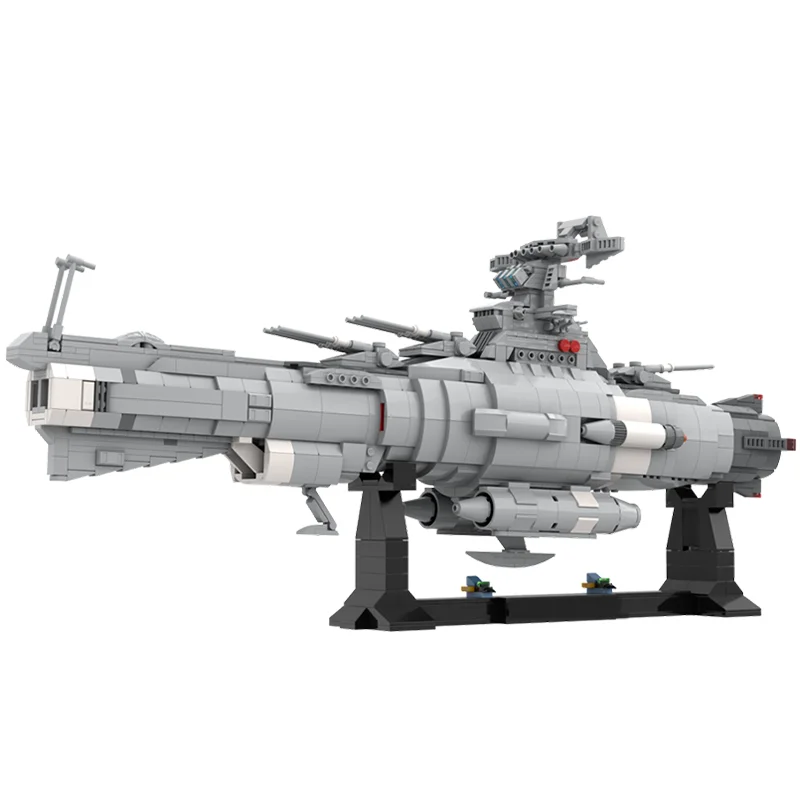 1347PCS 에픽 스페이스 크래프트 Moc 빌딩 블록 - 벽돌로 만든 Yamatosadf Dreadnought 몰입형 공상과학 디스플레이 세트.