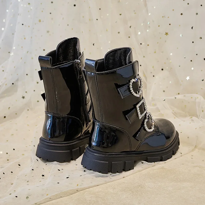 Children Casual Short Boots for Girls 2025 Autumn Winter New Fashion Korean Style Soft Sole Non-slip Versatile Princess Shoes