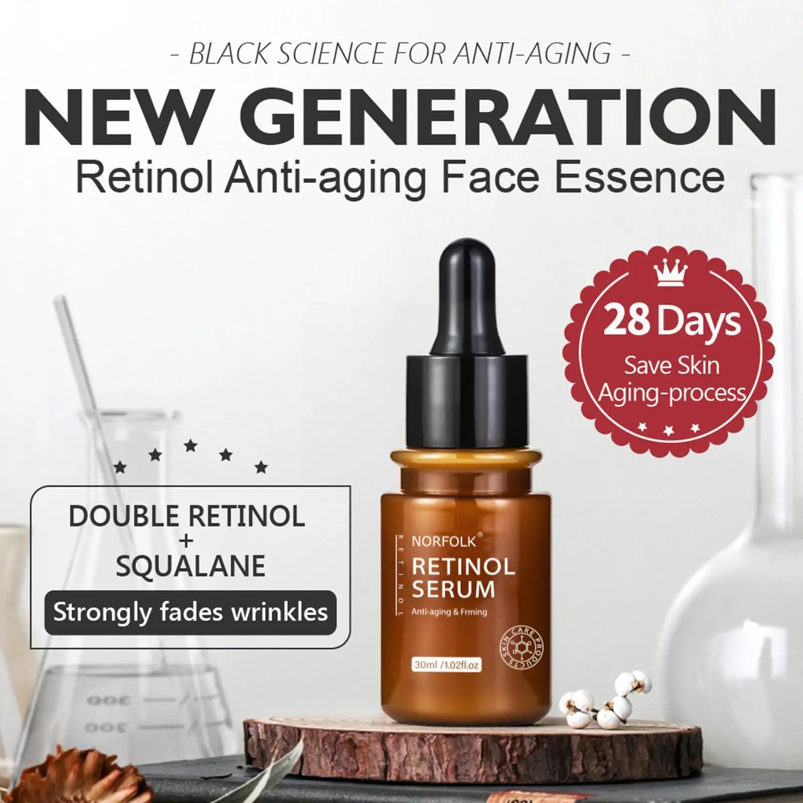 

Retinol Face Serum Anti Wrinkle Skincare Firmer Moisturizing Skin dull Facial Care Beauty Health Serum Lighten Nasolabial Lines