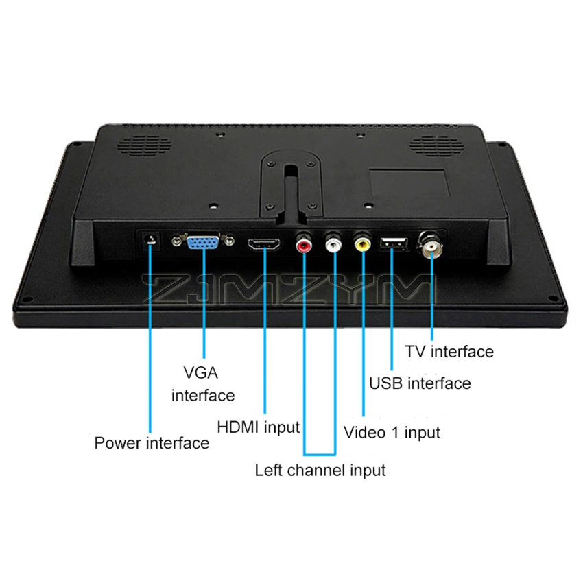 Car Headrest Monitor 10.1" HD TFT LCD Digital Screen VGA/AV/HDMI/USB Slim PC/TV/DVD Player speaker portable monitor