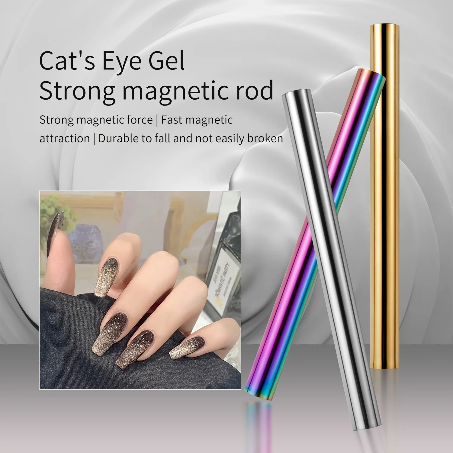 Double Head Nail Magnet Tool Pens Magnetic Cat Eye Gel Polish Nail Art Kit DIY Salon Studio Home Use