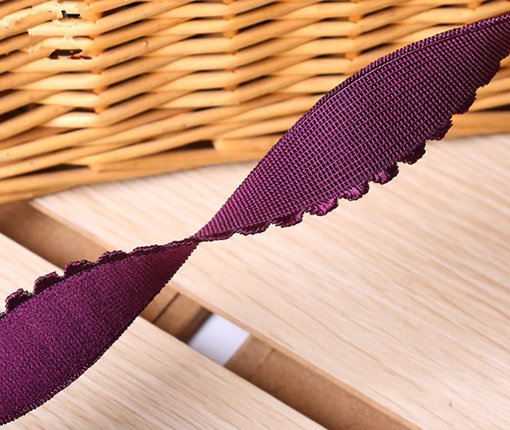 2.5cm 컬러 초승달 가장자리 스웨이드 탄성 밴드 댄스 정장 스커트 바지 속옷 브래지어 레이스 액세서리