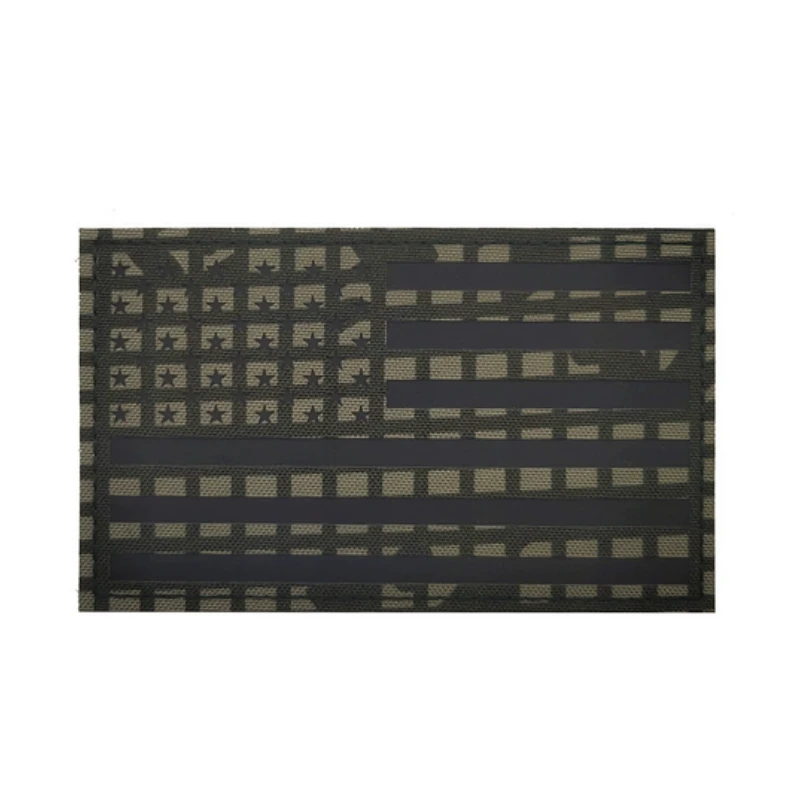 USA AMERIKA FLAGGE Chevrons PATCH IR Reflektierender Totenkopf Piratenstreifen Hakenschlaufe Abzeichen Applikation – Detail 24