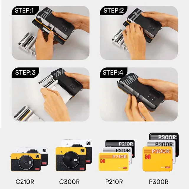 Kodak Photo Paper for C210R /C300R/PD460 Minishot Mobile Phone Photo  Printer Special Ribbon 2/3/4inch Printer Photo Paper - AliExpress
