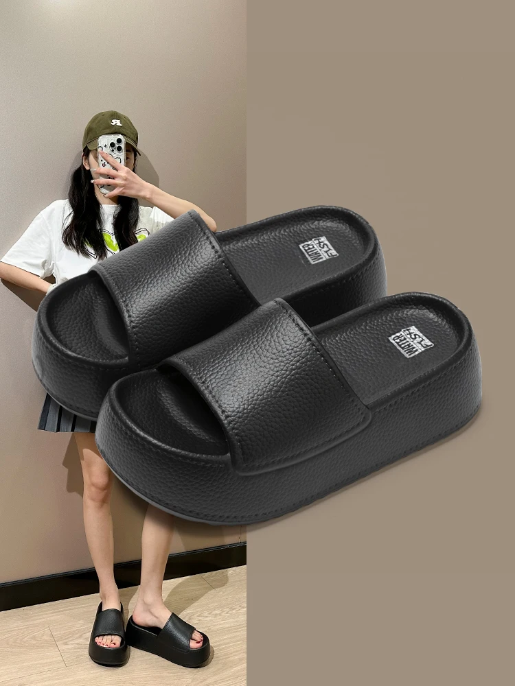 Women's Thi Bot Sandals 2025 New Outdoor Faion Heightening Anti-slip Beach Walking EVA Flat Sandals Comfortable Home S...