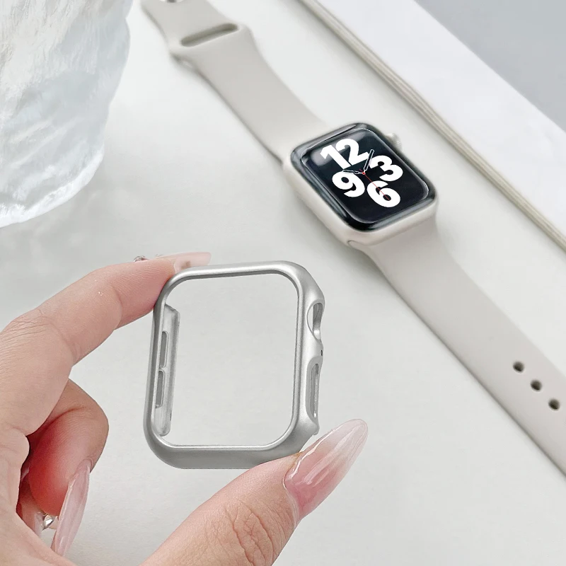 Premium Hollow Protective Frame for Apple Watch – Hard Bumper Shell Cover