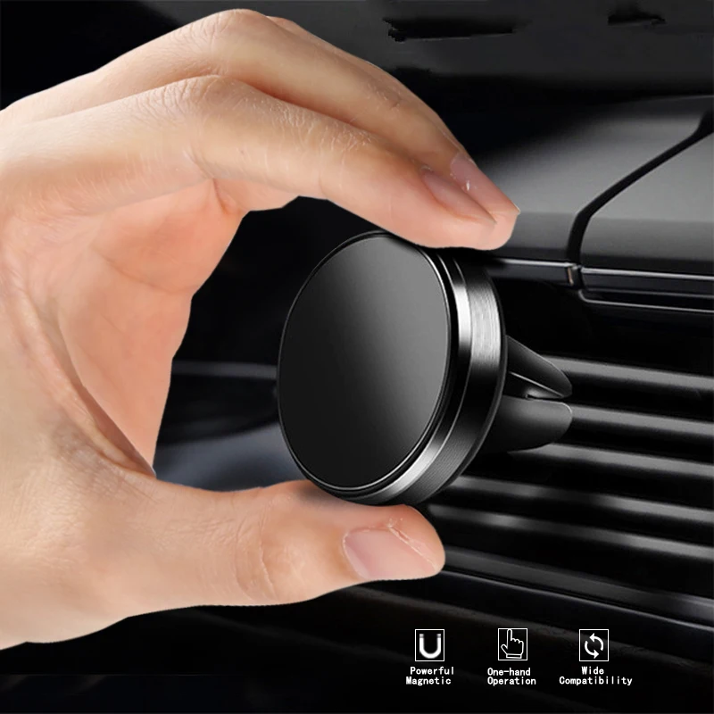 Magnetic Car Phone Holder Air Vent Clip Mount