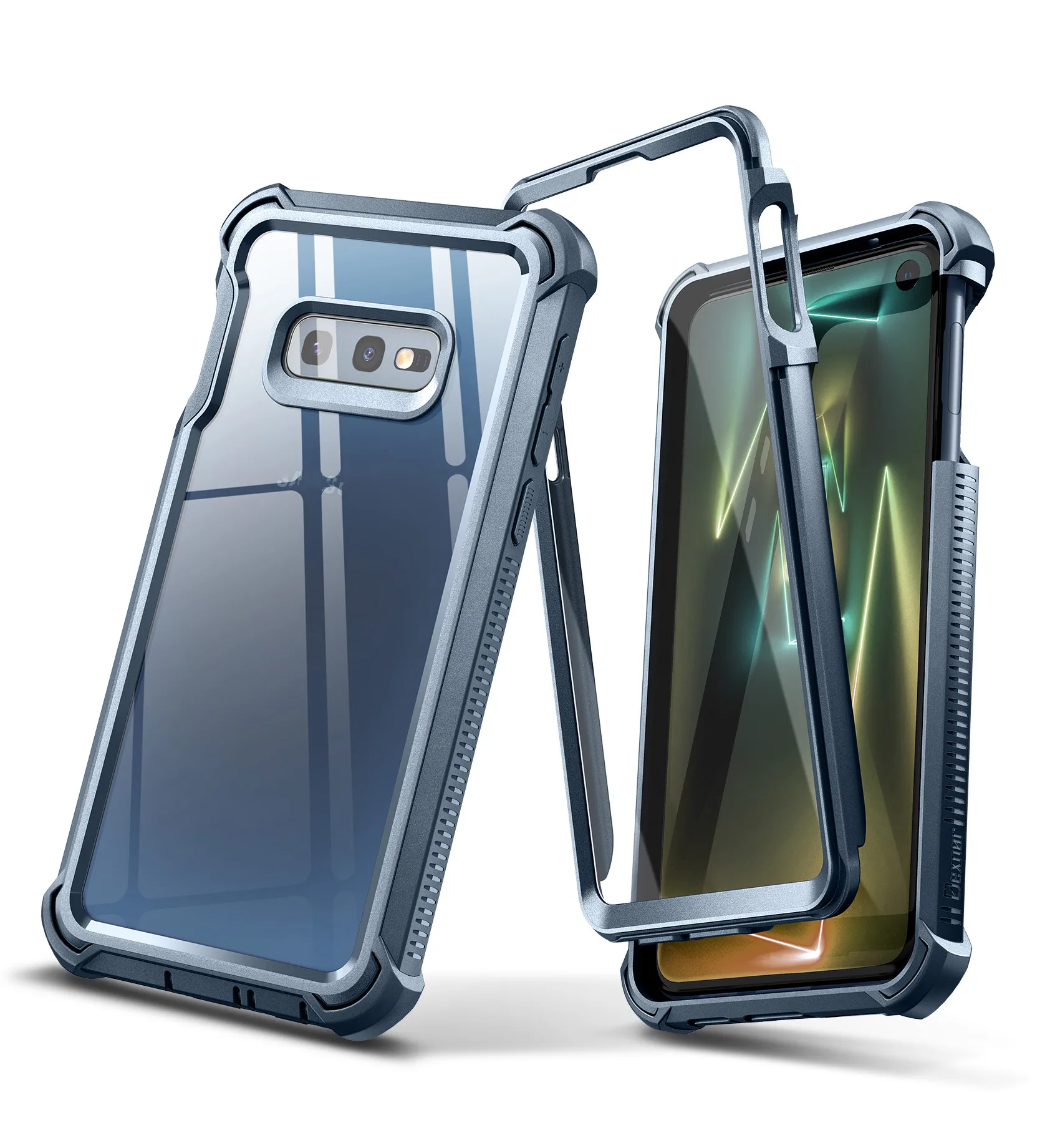 Clear Rugged Full-Body Protective Shockproof Bumper Cover Case