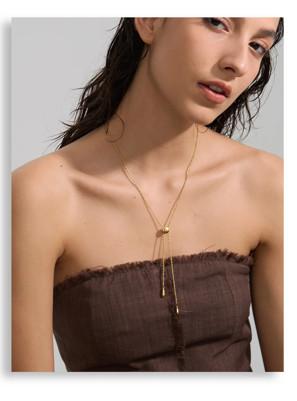 Yhpup Necklace Adjustable Steel 66cm