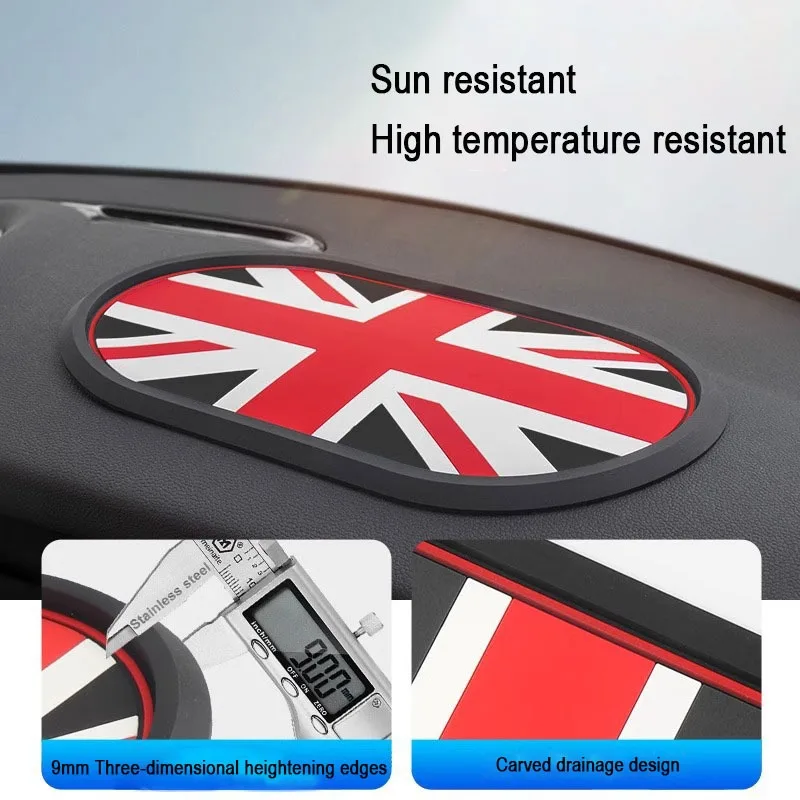 1Pcs Car Dashboard Non Slip Mat Pads MINI Cooper R50 R53 R56 R60 F54 F55 F56 F60 U25 J05 Automotive Interior Decorations car non slip mat non slip dash mat silicone anti slip pad silicone anti skid pad