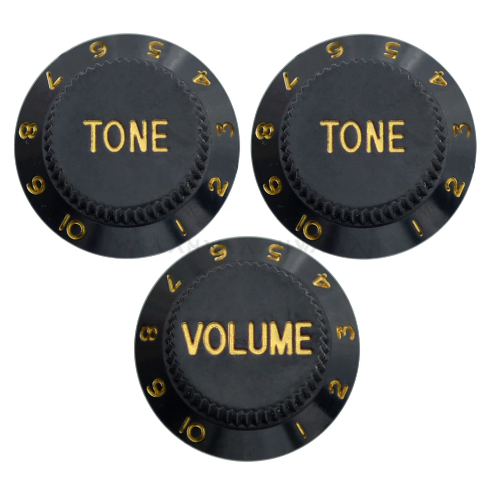 Gitaar-volumeregelaar, 4 stuks snelheidstoon-volumeregelaar, Gitaaraccessoires voor EPI-LP-E gitaar (zwart goud), voor muzikanten, gitaristen, thuisstudio en optredens Gitaar-volumeregelaar, 4 stuks snelheidstoon-volumeregelaar, Gitaaraccessoires voor EPI-LP-E gitaar (zwart goud), voor muzikanten, gitaristen, thuisstudio en optredens