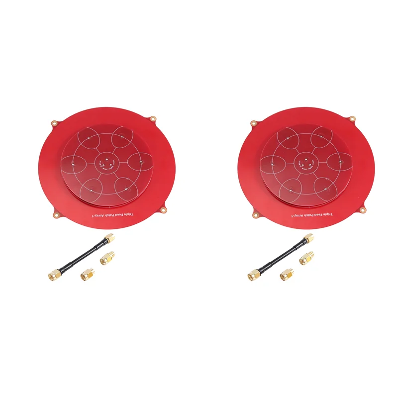 B50B-2 Pcs 150Mm 트리플 피드 패치 5.8Ghz 14Dbi 파고다 어레이 FPV 안테나 RC 드론용