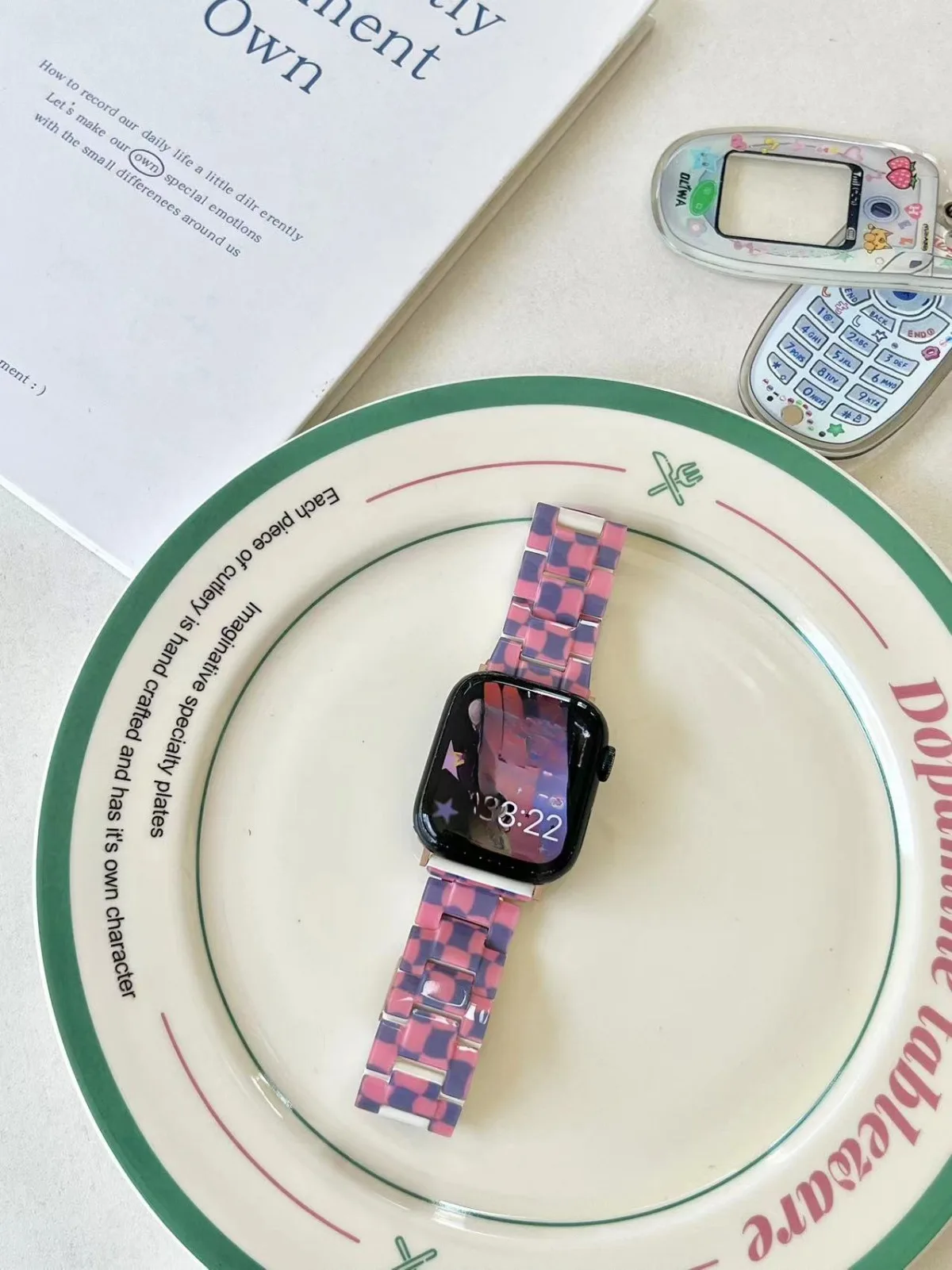 Bracelet de montre pour iWatch 42/44/45/46/49 mm 38/40/41 mm Bracelet de montre mode et loisirs pour montres série Ultra2 série 10/9/8/7/6/5/4/3/2/1_voghion.com