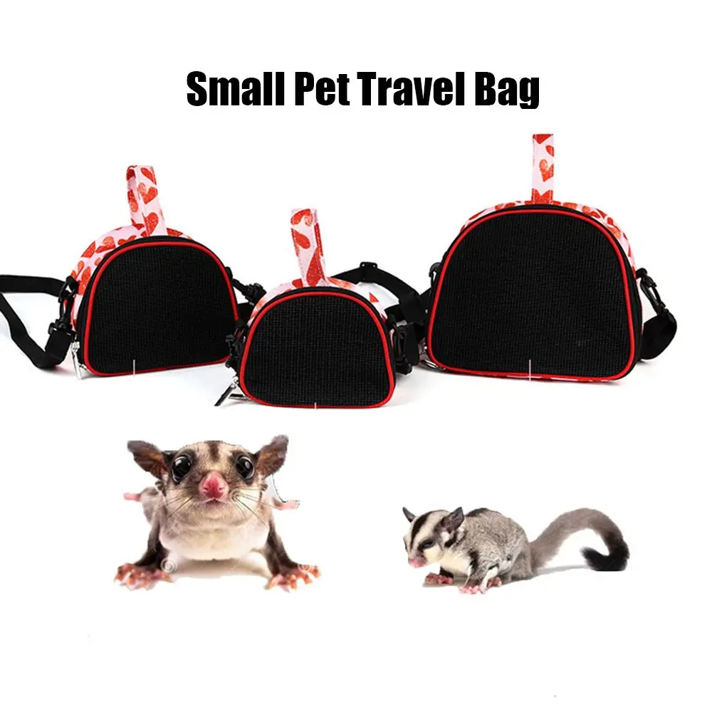 Hamster Carrier Guinea Pig Travel Transport Bag Traveling Cage for Outdoor