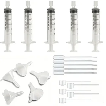 20/40pcs perfume supplement set: plastic funnel, pipette, dropper and syringe-ideal for travel and DIY cosmetics 1